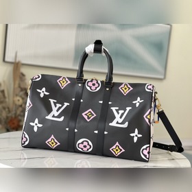 LV Артикул： M58656 Keepall Bandoulière 45 дорожная сумка Из кап
