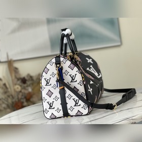 LV Артикул： M58656 Keepall Bandoulière 45 дорожная сумка Из кап