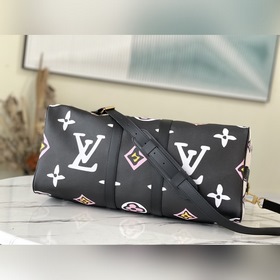 LV Артикул： M58656 Keepall Bandoulière 45 дорожная сумка Из кап