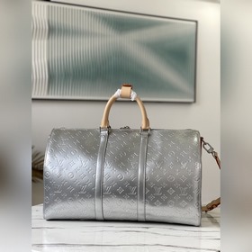 LV Артикул： M58758 Дорожная сумка Monogram Vernis из кожи с мета