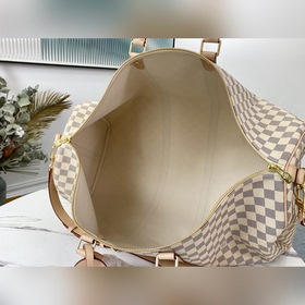 LV Модель： N41429 KEEPALL 55 с белыми клетками (с плечевым ремне