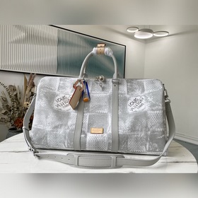 LV Артикул： N50069 Серый KEEPALL BANDOULIèRE 50 Дорожная сумка Э