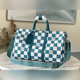 LV Артикул： N80404 Зеленый Keepall Bandoulière 45 дорожная сумк