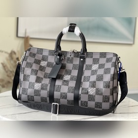 LV Модель： N80404 Черный  Keepall Bandoulière 45 дорожная сумка