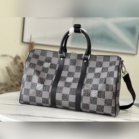 LV Модель： N80404 Черный  Keepall Bandoulière 45 дорожная сумка