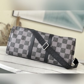 LV Модель： N80404 Черный  Keepall Bandoulière 45 дорожная сумка