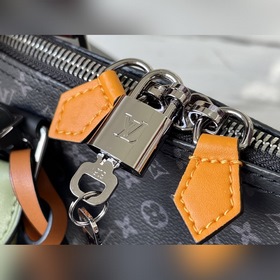 LV Артикул： M56856 Черный с цветочным узором KEEPALL BANDOULIER