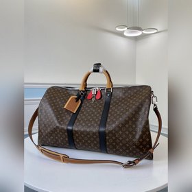 LV Модель M45988 KEEPALL 50 с небольшим цветочным узором (с плеч