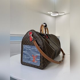 LV Модель M45988 KEEPALL 50 с небольшим цветочным узором (с плеч