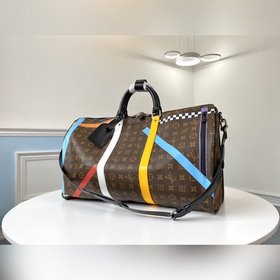 LV Модель M55819 KEEPALL 50 дорожная сумка (с плечевым ремнем) А