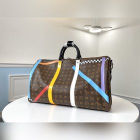 LV Модель M55819 KEEPALL 50 дорожная сумка (с плечевым ремнем) А