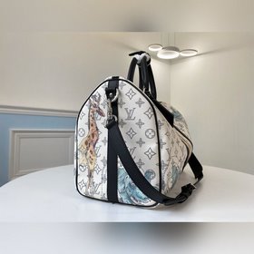 LV Модель M41449 Keepall 45 с длинным ручкой Эта дорожная сумка и