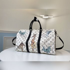 LV Модель M41449 Keepall 45 с длинным ручкой Эта дорожная сумка и