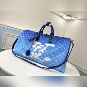 LV Модель M86988 Keepall Bandoulière 50, дорожная сумка с белым н