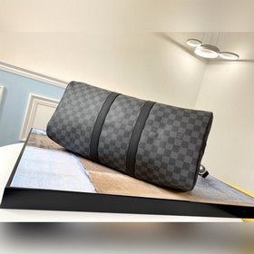 LV Модель N41418 Сумка Keepall 45 Сумка из ткани Damier Graphite
