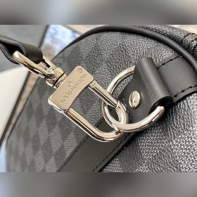 LV Модель N41418 Сумка Keepall 45 Сумка из ткани Damier Graphite