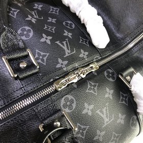 LV Модель： M30235, черная сумка KEEPALL 45 (с плечевым ремнем) Мя