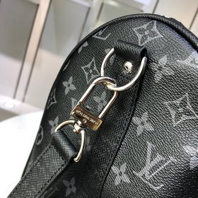 LV Модель： M30235, черная сумка KEEPALL 45 (с плечевым ремнем) Мя