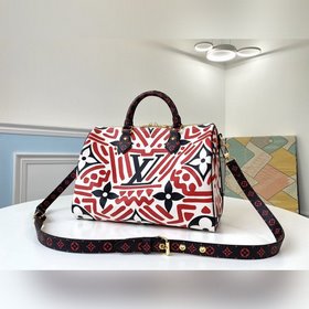 LV Модель M44572 Красная печать SPEEDY BANDOULIèRE 30 Сумка  Вес