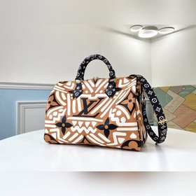 LV Модель M44572 Желтый шелкографический принт SPEEDY BANDOULIèRE