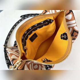 LV Модель M44572 Желтый шелкографический принт SPEEDY BANDOULIèRE