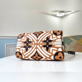 LV Модель M44572 Желтый шелкографический принт SPEEDY BANDOULIèRE