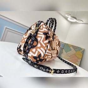 LV Модель M44572 Желтый шелкографический принт SPEEDY BANDOULIèRE