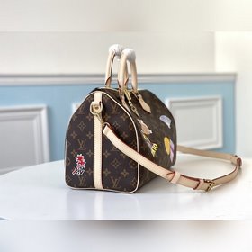 LV Модель M40391 Сетчатый принт SPEEDY 30 Сумка (с плечевым рем