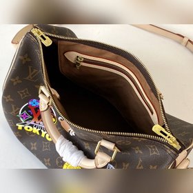 LV Модель M40391 Сетчатый принт SPEEDY 30 Сумка (с плечевым рем