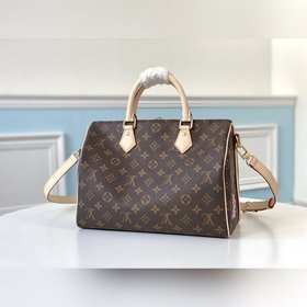 LV Модель M40391 Сетчатый принт SPEEDY 30 Сумка (с плечевым рем