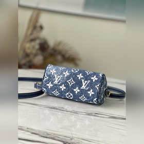 LV Модель： M81168 Сумка Nano Speedy в стиле джинсового синего — 
