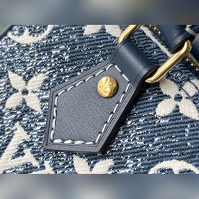 LV Модель： M81168 Сумка Nano Speedy в стиле джинсового синего — 