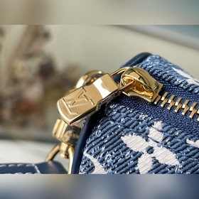 LV Модель： M81168 Сумка Nano Speedy в стиле джинсового синего — 