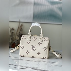 LV Модель： M58947 Белая сумка Speedy Bandoulière 25 В осенней ко