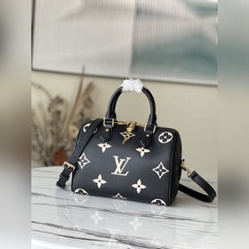 LV Модель： M58947 Черная сумка Speedy Bandoulière 25 В осенней к