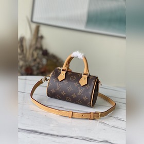 LV Модель： M81085 Сумка-подушка Классическая сумка Speedy с лако