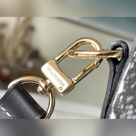 LV Модель： M59609 Черная сумка Speedy 25 Джутовый декор из джинс