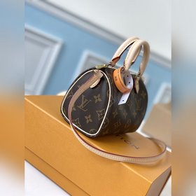 LV Модель M61252 Сумка Nano Speedy из классической ткани Monogram