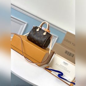 LV Модель M61252 Сумка Nano Speedy из классической ткани Monogram