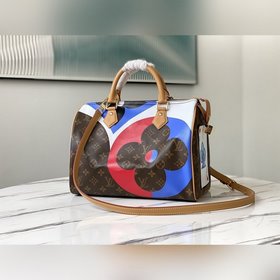 LV Модель： M57451 M41112 (покерные карты) Сумка Speedy Bandoulie