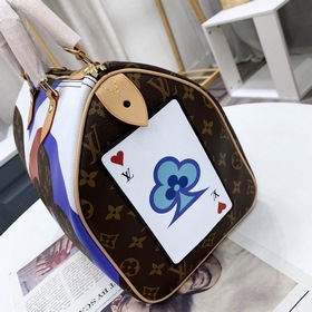 LV Модель： M57451 M41112 (покерные карты) Сумка Speedy Bandoulie