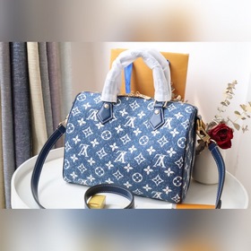 LV 【 25 Сумка】 Артикул： M59609 Синий (джинсовый) Эта сумка Spee