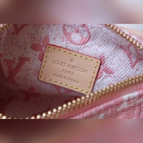 LV Модель： M81213 Джинсовый розовый Классическая сумка Speedy из