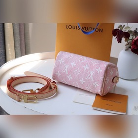 LV Модель： M81213 Джинсовый розовый Классическая сумка Speedy из