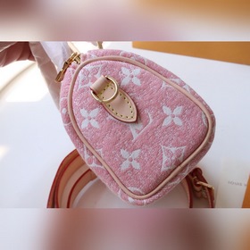LV Модель： M81213 Джинсовый розовый Классическая сумка Speedy из
