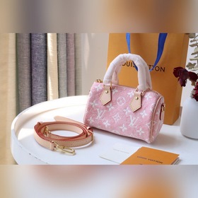 LV Модель： M81213 Джинсовый розовый Классическая сумка Speedy из