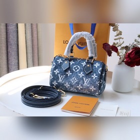 LV Модель： M81213 Джинсовый синий Классическая сумка Speedy из п