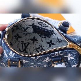 LV Модель： M81213 Джинсовый синий Классическая сумка Speedy из п