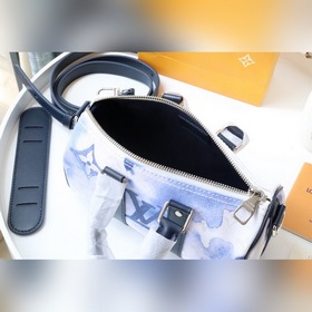 LV 【Keepall XS】 Артикул： M45761 Белый Эта сумка с акварельными 