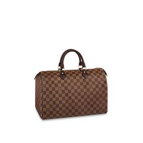 LV Damier холщовая сумка для подушки Тканевая подкладка, кожаная